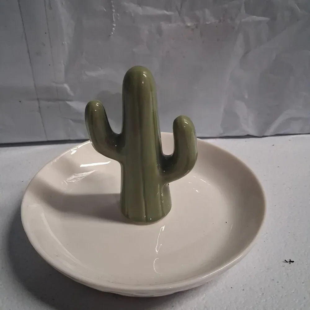 Cactus Ring and Jewelry Dish Holder